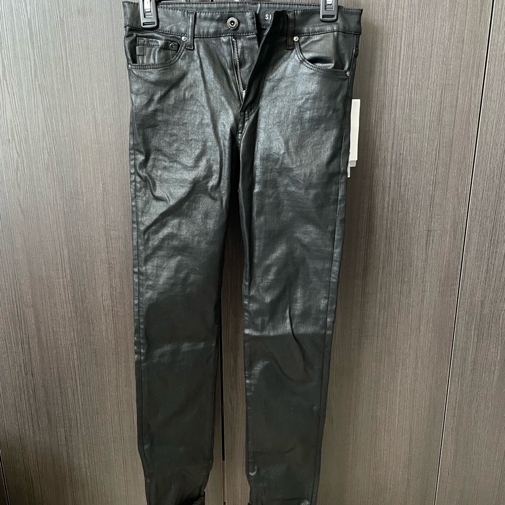 Black Metallic Jeans